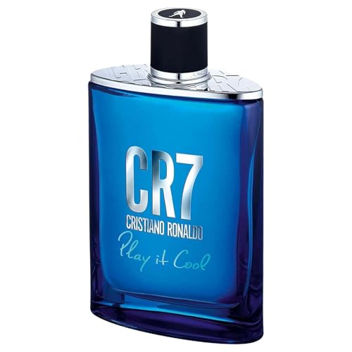 CR7 Play It Cool Cristiano Ronaldo - Eau De Toilette Cologne Scent for Men - With Mandarin, Bergamot, Lavender, and Musk - From Cristiano Ronaldo's Original Men's Fragrance Collection - 3.4 oz