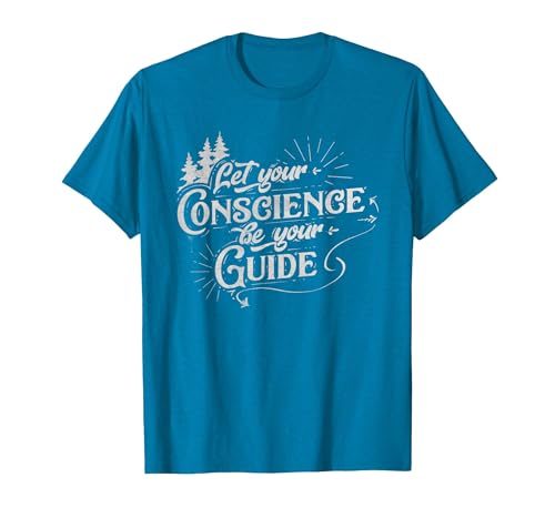 Let Your Conscience Be Your Guide Climate Change T-Shirt, Men, Sapphire Blue, X-Large