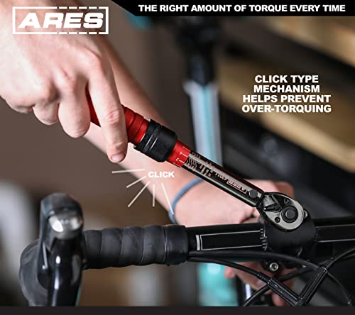 Ares 43011-1/4-Inch Drive Micrometer Torque Wrench - Dual Torque Scales - 40-200 In/Lbs (4.52-22.6Nm) - Click Torque Wrench - Ultra Smooth Torque Dialing With High Visibility Laser Etched Markings #TOP4