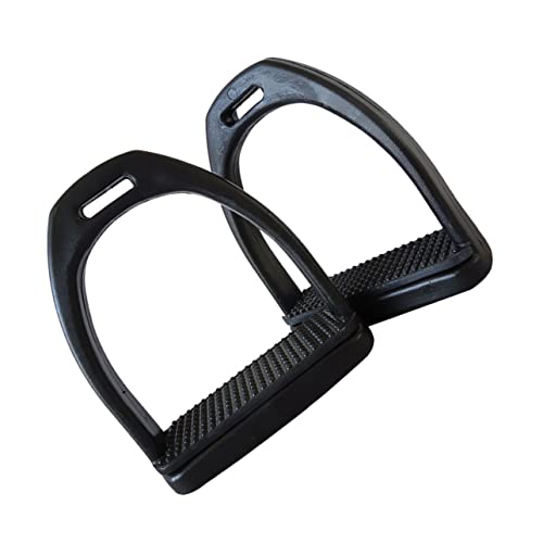 Happyyami Convenient Saddle Stirrups 2pcs Horse Riding Stirrups for Safety Comfort
