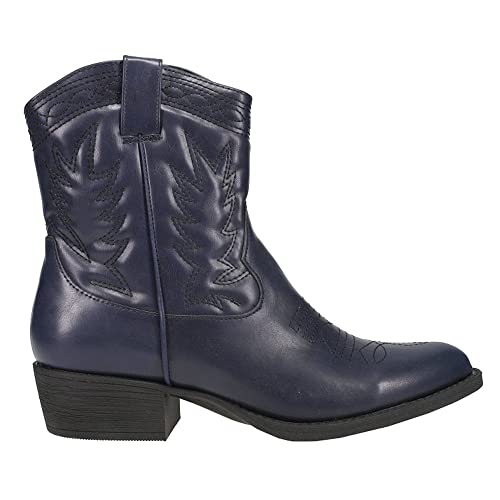 Coconuts By Matisse Womens Pistol Round Toe Casual Boots Ankle Low Heel 1-2" - Blue - Size 10 M #TOP2