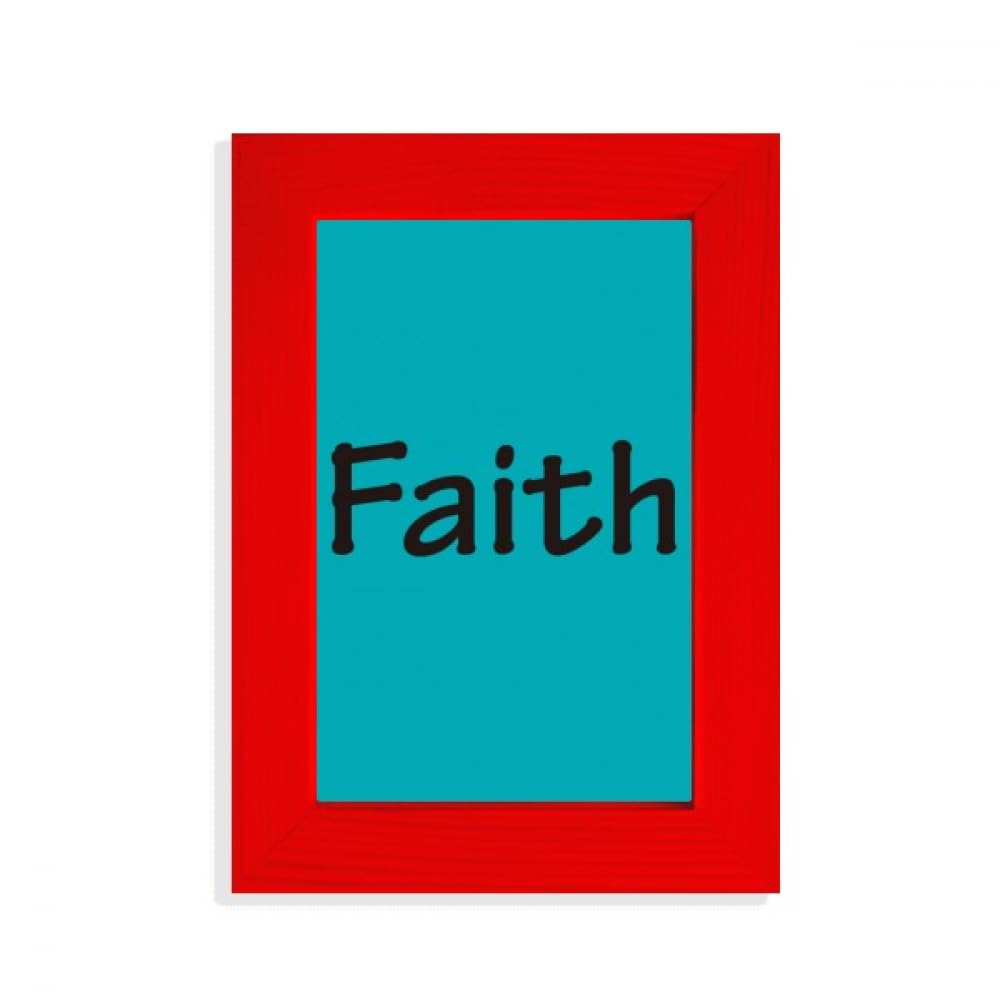 Cadre photo Faith rouge pour rompre la monotonie des murs blancs vifs
