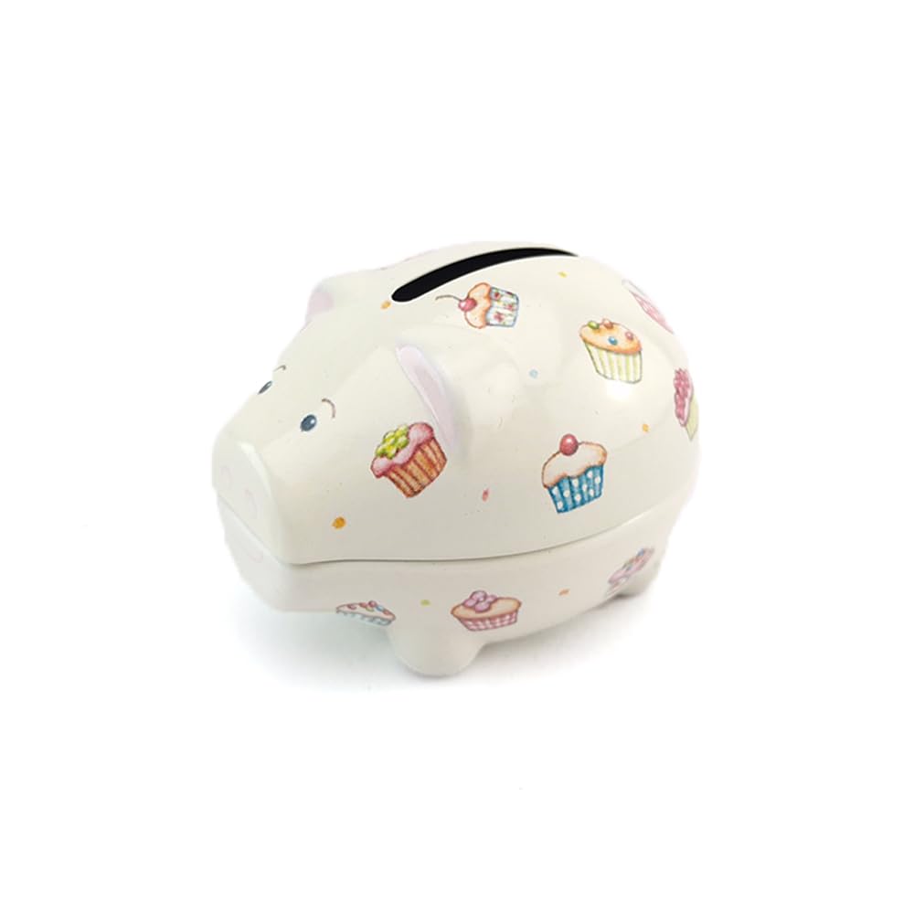 Afternoon Tea Cupcakes | Coin Piggy Bank | Tin Money Box | Cracker Filler Little Gift