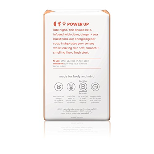 Method Bar Soap, Energy Boost, 6 Oz, 4 Pack, Packaging May Vary #TOP1