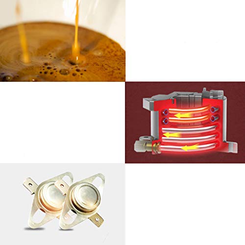 MYYINGELE Professional Coffee Machine, 850W Espresso Maker coffee, All-in-One Coffee House, Espresso, Filter and Pods Coffee Machine with Milk Frother - 1.2L, Cappuccino - Image 4