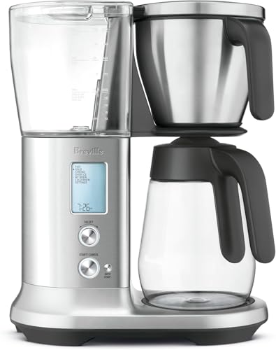 Image of Breville BDC400BSS Precision Brewer Drip Coffee Maker, Brushed Stainless Steel, Glass Carafe
