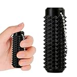 Spiky Fidget Toys - Spiky Grippie Stim Keychain for Adults Teens - Portable Pain Stimming Fidgets Sensory Toy for Relax & Focus (Black)