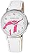 Produktbild Excellanc Damenuhr mit Lederimitationsarmband Einhorn Unicorn - 1900083 (weiß pink)