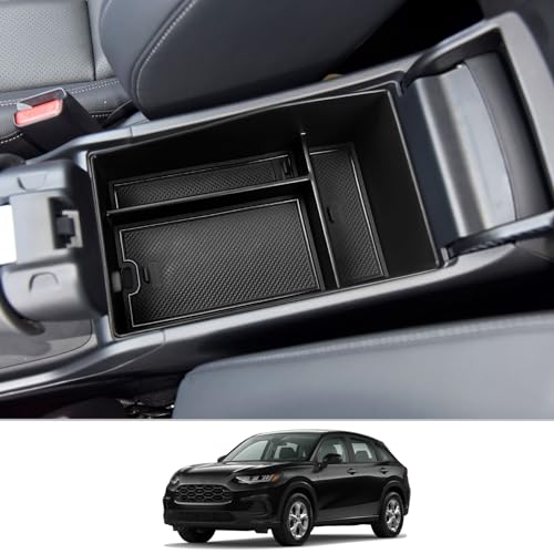 CDEFG for 2023 2024 2025 2026 HR-V Center Console Organizer for 2023 2024 2025 2026 Honda HR-V Accessories Middle Console Armrest Tray Storage Box Secondary Insert Tray Coin Container