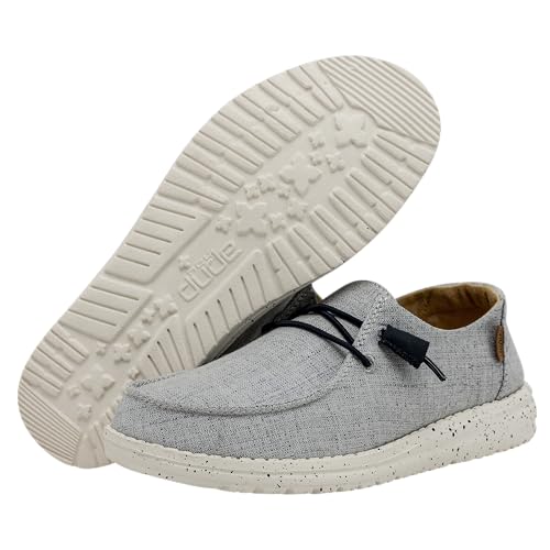 Image of HEYDUDE Women's Wendy Chambray | Women's Shoes | Women's Lace Up Loafers | Comfortable & Light-Weight