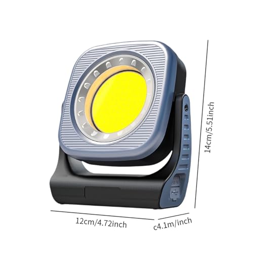 Lampe de poche portative LED à intensité variable pour lampe de travail et camping