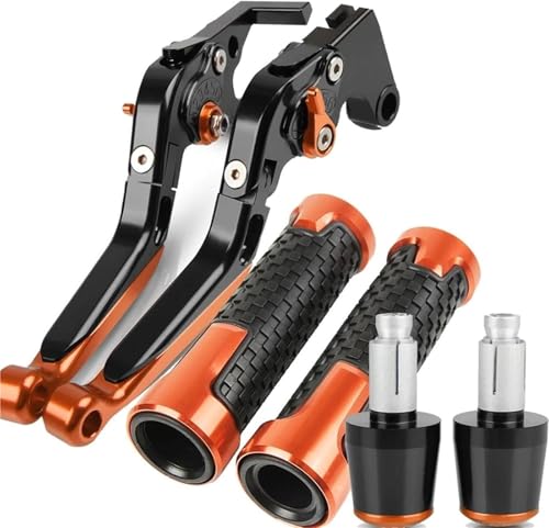 Manetas de freno y embrague ajustables naranjas para moto CBR600RR 2007-2018