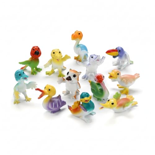 Image of Small Kids Sea & Wild Animal Toys Sets for Fun, Educational, Spark Imagination and Learning (Multi Choice Sets) (Funny Bird) 12pcs