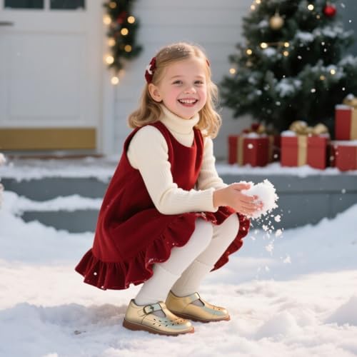 Image of Otter MOMO Toddler /Little Girls Mary Jane Slip-on School Uniform Party Dress Shoes