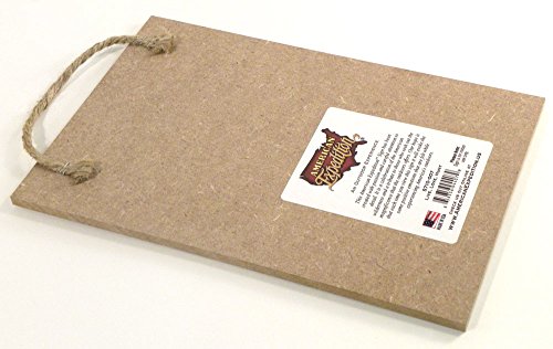 Placa de madeira rústica American Expedition 17,78 cm x 26,67 cm - Lobo-de-lobo solitário (lobo)