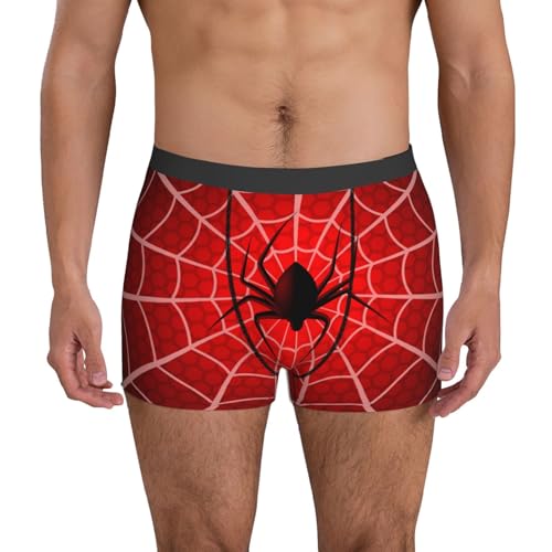 Bueutvel Men'S Funny Spider'S Web Boxer Brief Stretch Underwear Hilarious Gag Gifts For Men XL