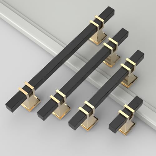 9BUILD 10 Pack 7 Inch Cabinet Pulls Matte Black Kitchen Cabinet Handles Cabinet Hardware Kitchen Handles for Cabinets Black Pulls T Bar Drawer Handle by 9BUILD - Image 6