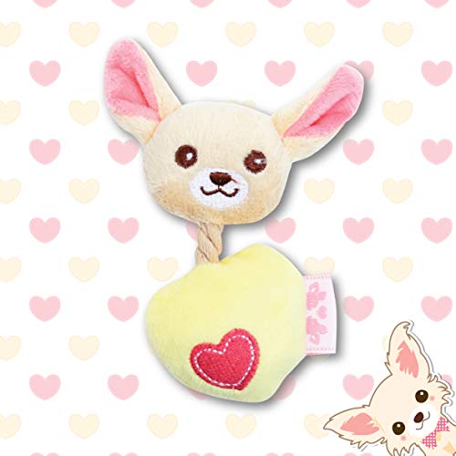 Pet London Chihuahua Character Tiny Dog Toy - Teacup Breed Plush Squeaky Dog Toy For Long & Short Hair Chihuahua Puppy & Adults (Lola (Yellow))