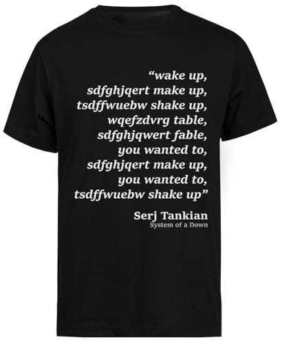 Wake Up Camiseta Negra De Manga Corta para Hombre