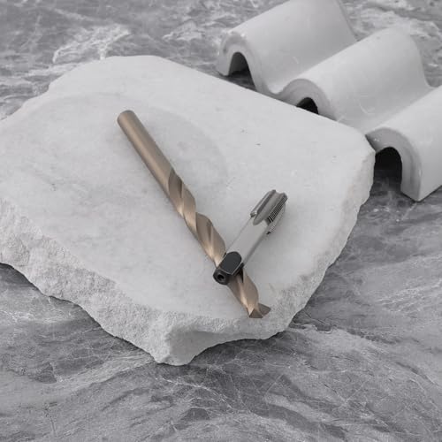 YINETTECH Gewindebohrer Set 1/8-27 NPT Gewindebohrer 8,3 mm HSS HSS Schnellarbeitsstahl für Metall Kunststoff Holz 1/8 Zoll NPT Löcher Bohren