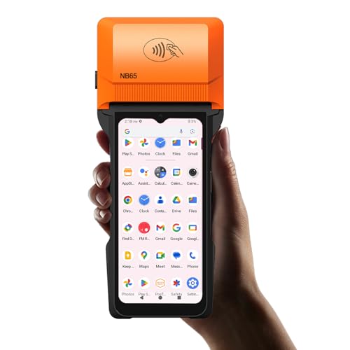 alacrity handheld pos pda android 14 receipt printer 3gb32gb 1d 2d barcode scanner wifigpsbt4g full network connection 6534 touchscreen 80mm width thermal label printing 6400mah battery and nfc