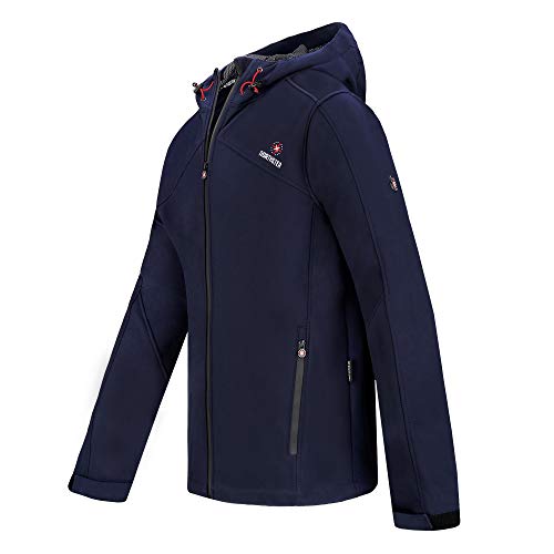 Foto von Northster Herren Softshell Jacke Outdoor Übergangsjacke Freizeitjacke Funktionsjacke, navy, M