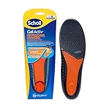 Scholl Semelles GelActiv Professionnel - Chaussures de travail Hommes - Pour un confort durable avec une absorption des chocs et un amorti renforcé grâce à la technologie GelWave - Taille 40 à 46,5