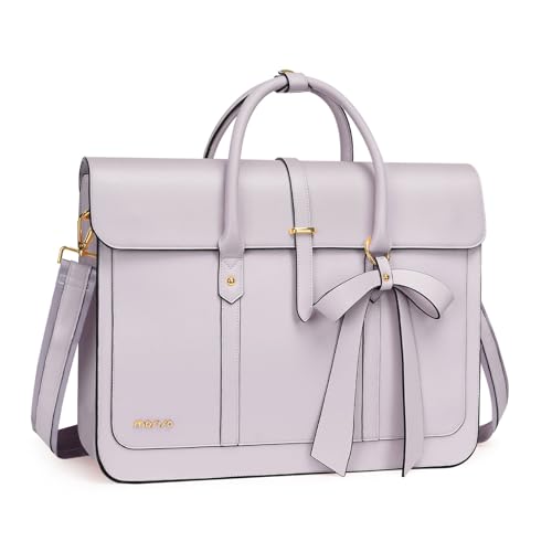 Sac à Bandoulière Ordinateur 17,3" Convertible avec Noeud, Idéal pour Métro et Bureau