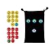 AGPTEK 26PCS Soccer Magnets, Football Magnets Tactic Coaching Strategy with Black Drawstring Bag