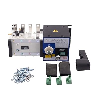 4P 100A Universal ATS Automatic Transfer Switch Dual Power Transfer Switch AC Generator Part Single Three Phase