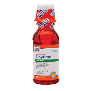 Quality Choice Daytime Non-Drowsy Cold & Flu Liquid 8 Fl. Oz. – Pack of 11