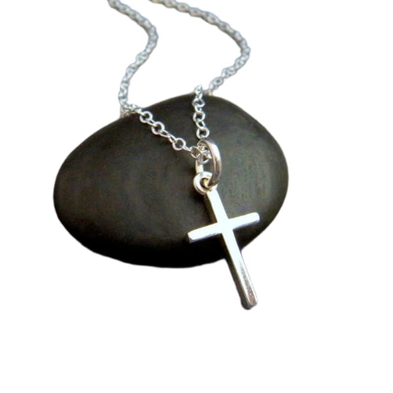 Joyería cristiana pequeña para ella con cadena de 45 cm incluida