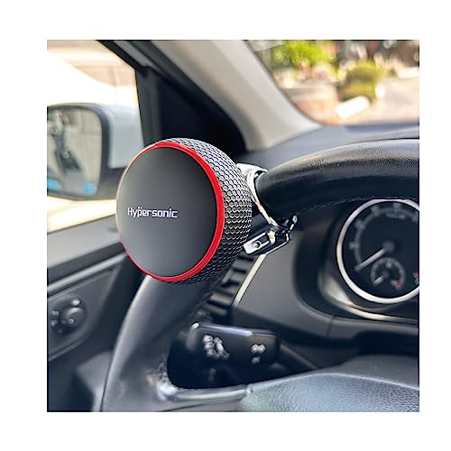 Hypersonic Large Steering Wheel Knob Spinners, Vehicle Steering Wheel Spinners Ball Durable Suicide Knob for Car, SUV, Trucks, Tractors, Boat etc (Red) - Thumbnail 2