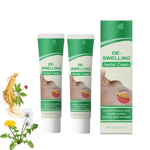 Crema herbal de desintoxicación linfática Kubozn mejorada, nueva crema linfática Kubozn 2025, loción anti -celulita para la axila del cuello de las piernas (2PC)
