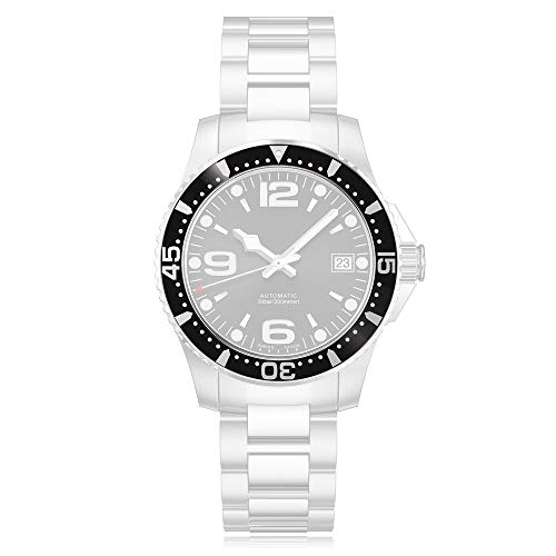 Aluminium Watch Bezel Inserts For Longines Hydroconquest Automatic 39Mm Mens Watch (Black) #TOP2