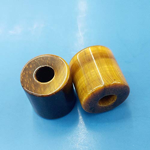 10pc/Bag Natural Stone Pendant 16x16mm Cylindrical Semi-Precious Stone Pendant DIY Necklace Pendant Jewelry Accessories - (Color: 7; Item Diameter: 9mm) Primary Stones and Minerals ( Color : 10 , Size