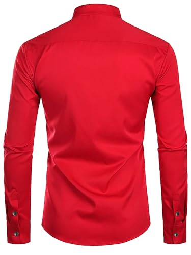 Image of Men's Slim Fit Beige Color Cotton Blend Casual Shirt