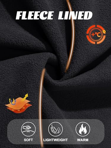 KEFITEVD Men's Tactical Jacket Fleece Lined Softshell Jackets Waterproof Stand Collar Jacket Outdoor Hunting Coat4