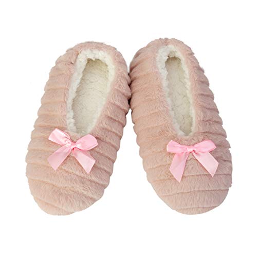 Phoeron Slipper Socks for Women Warm Cozy Slippers Multiple Styles (9-11, 3/Peach)