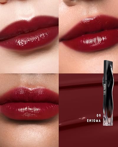 Stellar Dust Lip Stain 09 Enigma, Waterproof Transfer-Proof Lip Gloss, Deep Red Brown Tinted Glossy Finish, High-Pigment Vibrant, Hydrating Lightweight Long-Lasting Lip Makeup for Women - Image 3