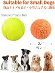 Squeaky Dog Balls, [4 Pack] Interactive Latex Rubber Squeak Dog Toys, 2.4'' Soft Bouncy Fetch Play Ball Toy for Small Dogs Puppies