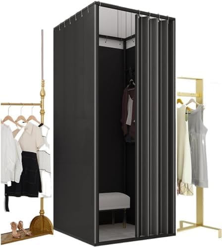 Cabine d'essayage sur pied élégante pour vestiaire de showroom privé
