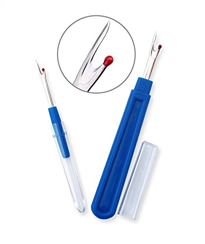 Apuxon Seam Ripper And Thread Remover Kit, 2 Big And 2 Small Handy Stitch Ripper Sewing Tools And 1 Sewing Trimming Scissor Nipper Tool For Thread #TOP2