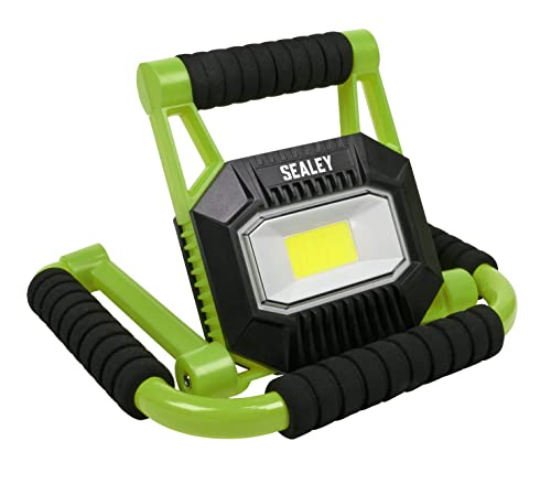 Sealey FL10W 10W COB LED Rechargeable Portable Floodlight - Fold Flat, Red - Image 4