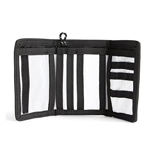 Ultra Slim Nylon Mens Wallet – Durable Trifold Wallets for Men with Money Compartments, ID Window and Card Holder - Premium Wallet for Protection - Travel Safe Men's Wallet - Black3