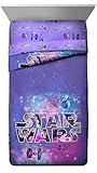 Jay Franco Galaxy Reversible Full/Queen Comforter (Offical Product), Star Wars Bloom