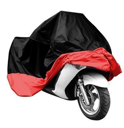 Wonderoto Motorcycle Cover Scooter Cover - Water-resistant, Dustproof, Ultraviolet Protective with Storage Pouch, Fits Motorbike Up To 104”, 2XL (Red)