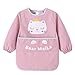 Happy Cherry Tablier pour enfant à manches longues imperméable en polyester Motif dessin animé Multicolore 105-115 cm Gatto corona rosa