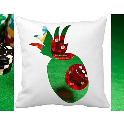 Housse de coussin ananas vert de qualité supérieure pour table et deco interieure