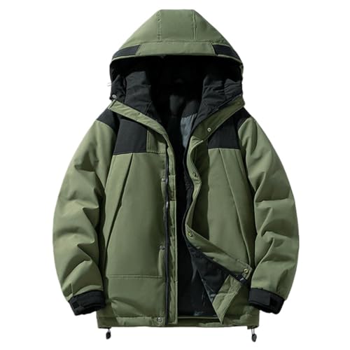 Chaqueta de invierno impermeable para senderismo con capucha y diseño grueso muy cálido